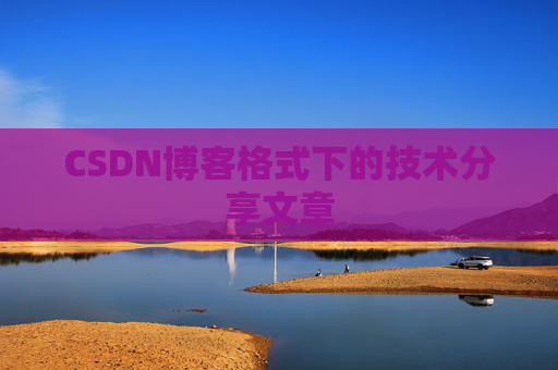 CSDN博客格式下的技术分享文章
